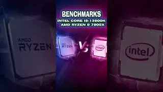 Intel Core i9 13900K vs AMD Ryzen 9 7900X #benchmark #amdvsintel #cpu