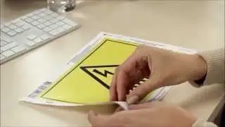 Avery Self Laminating Adhesive Signs and Durable Signs Demo