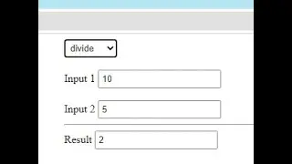 Select Math Operation from Dropdown option