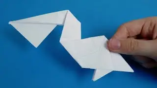 How to make a paper pelican Origami paper pelican bird