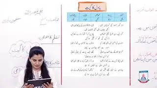Class 6 - Urdu - Lecture 28 - Nazam - badal ka geet - alfaz mani  ,Mashqi Sawalat - Allied School
