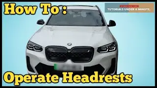 2022 BMW iX3 - How To Adjust FRONT HEADRESTS