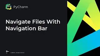 How to use the navigation bar to move around your project tree in PyCharm