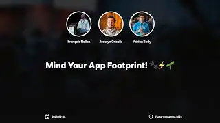 Mind Your App Footprint! 🐾⚡🌱 by François Nollen, Jocelyn Griselle &  Adrien Body