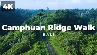 Campuhan Ridge Walk in Ubud, Bali, Indonesia - 4K