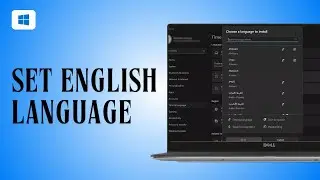 How To Set English language in Laptop