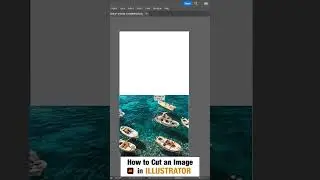 Cut an Image in Illustrator in a non-destructive way | #shorts