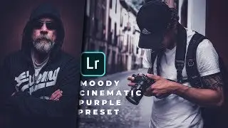 Moody Cinematic purple - Lightroom presets | moody cinematic tones | purple preset | photo editing