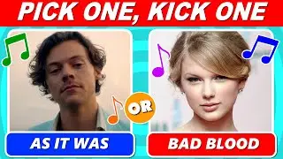 Pick One Kick One Popular Songs from 2010-2023 (with Music 🎶)