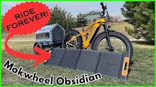 Recharge with the Sun!! Mokwheel Obsidian with Pet/Cargo Trailer and Solar!!