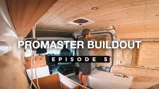 Installing WALLS and Installing Cabinets | VAN LIFE BUILD Ep. 5