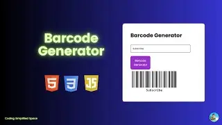 Barcode Generator Project | HTML CSS And JavaScript (Hindi)