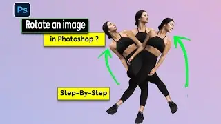 How to Rotate Image in Photoshop - How to Rotate Text in Photoshop