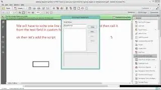 PDF Form Script - Add Degree Symbol in a Text Field