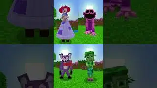 Inside Out 2 VS Poppy Playtime VS Digital Circus VS Indigo Park in MINECRAFT #minecraft