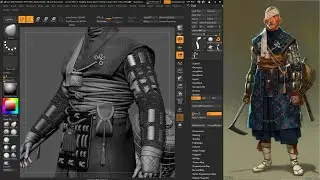 Shinobi | Game Character | Part 3 | Attachments | ZBrush 3Dmax