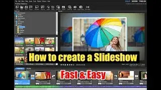 How to create a slideshow | Easy Slideshow Making with download link | Tutorial | Easy and Fast