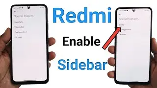How to enable sidebar any Xiaomi/Redmi | sidebar scroll left and right | miui 14 sidebar floating