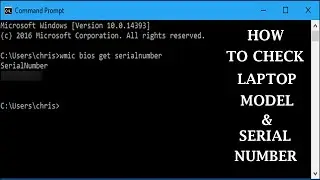 How to check Laptop model & Serial number