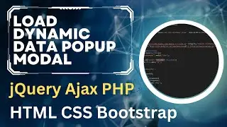 Load Dynamic Data in Bootstrap Popup Modal Using jQuery Ajax PHP