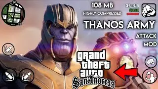 Thanos Army Attack on Avengers Modpack GTA SA Android by AndroKaran