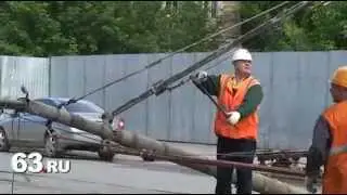 Автоновости Самары: столб для джипа не помеха