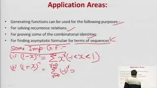 Method of Solving Recurrence Relations using Generating Functions