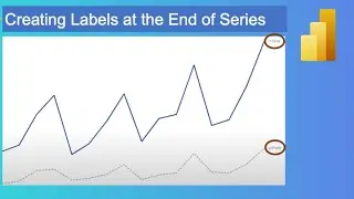 How to Set the Series Label at the End of Power BI Line Chart