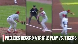 Phillies record first 1-3-5 TRIPLE PLAY since 1929 🔥 | ESPN MLB