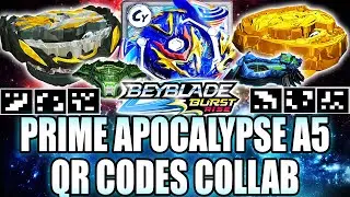 QR CODES PRIME APOCALYPSE A5 INFINITY BRINK VORTEX CLIMB STADIUM BEYBLADE BURST RISE QR CODES CYPRUS