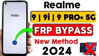 Realme 9 5G/9i/9 Pro+ FRP Bypass ANDROID 13 | Google lock Unlock | Without pc 2024