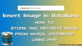 Store and Retrieve Image from MySQL Database using PHP