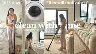 huge DEEP CLEAN & DECLUTTER 🧺 *motivation* 2025 RESET! satisfying & aesthetic vlog