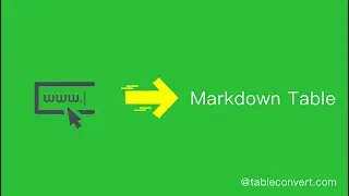 How to extract the table in the URL and convert it to Markdown table online?