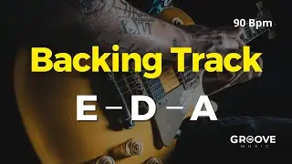 Rock BACKING TRACK in E Mixolydian / A Major | 90 BPM | E D A A | Guitar Backing Track