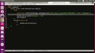 ☕ java jdbc with mysql in ubuntu example