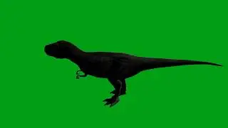 Dinosaur roar green screen video | Copyright Free