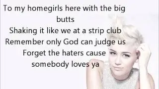 Miley Cyrus - We Can't Stop (Lyrics)