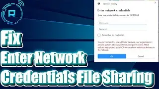 Fix Enter Network Credentials File Sharing in Windows 11/10