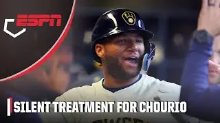 🤫 SILENT TREATMENT 🤐 Jackson Chourio gets ignored after his 1st career HR for the Brewers | ESPN MLB