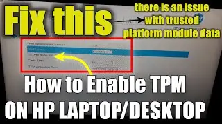 How to Enable TPM in Your HP Laptop