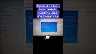 The best way to clean and reset your computer. #ResetPC #Computer #Windows11 #Windows10 #Infosec