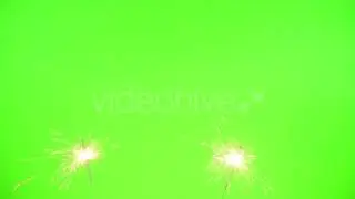 Sparklers on the Green Screen - Stock Footage | VideoHive 14704125