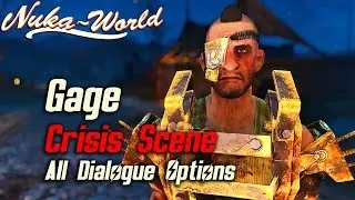 Fallout 4 Nuka-World DLC - Gage's Crisis Scene (All Dialogue Options)