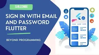 Firebase Flutter Authentication | Sign in with email and password