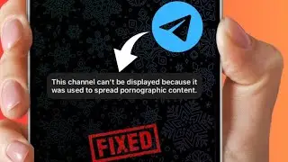 This channel cant be displayed because it was used to spread pornographic content