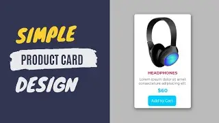 Simple Product Card Design using Html And CSS | Product Card CSS