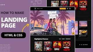 How to Build a Stunning GTA Website Using HTML & CSS  || Theme Website Tutorial for Beginners