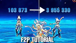 F2P:C0 MUALANI🔥| Hitting 4 Million dmg| Nuke Tutorial | MUALANI Showcase|WIDSITH r5|[Genshin Impact]