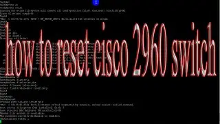 how to reset 2960 switch to factory default